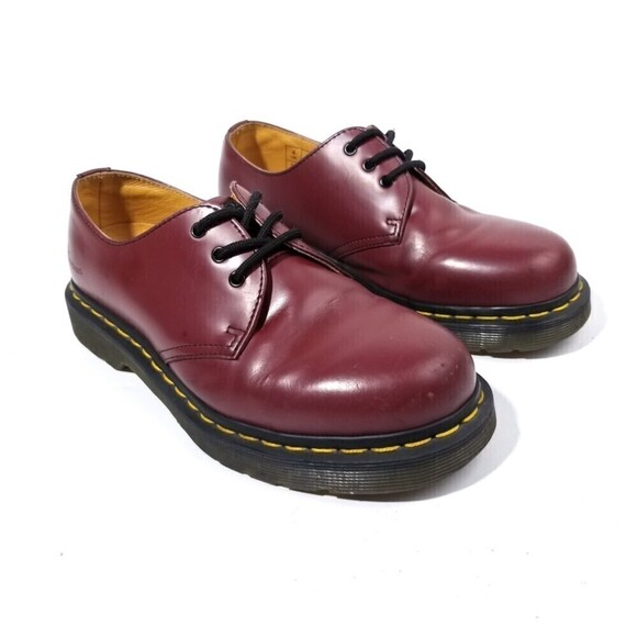 Dr. Martens 1461 Cherry Smooth Leather Oxfords - Picture 2 of 11